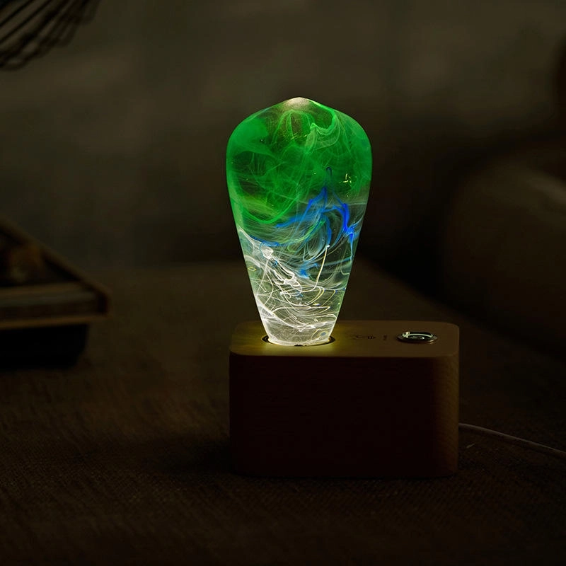 OEM Ep Light Bulb Handmade Resin Spring Design Led Bulb With Socket for Holiday Gifts Home Decorations (3)