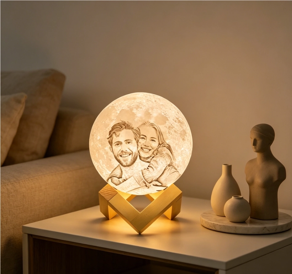Personalized Photo Night Light Customer-Specific 3D Print-Moonlight USB Charging Night Light