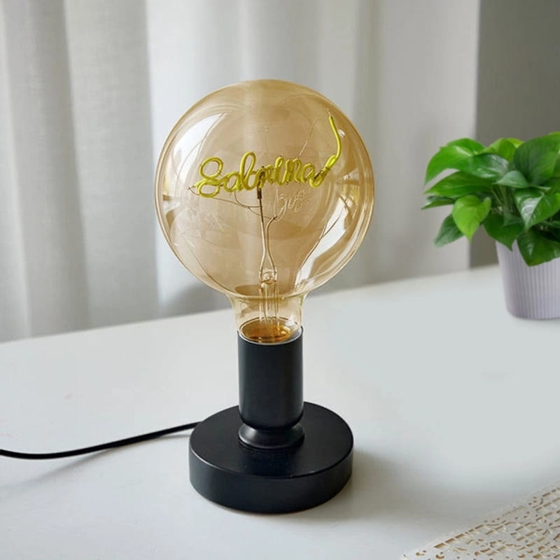Fannis Personalized Custom Text LED Bulb Lamp Handmade Neon Filament Table Light, Romantic & Unique Gift for Birthdays, Anniversaries, Valentine’s Day (2)