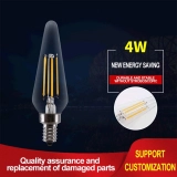 Smart Light Filament C32 220V E14 4w Led Candle Light Bulb Lamp with Tail LED Bulb Lights Led Filament Bulb (5)