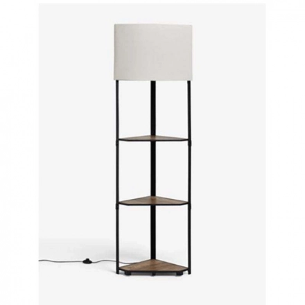 Special Price Wooden Corner Shelf Floor Lamp Modern Style Home Decoration