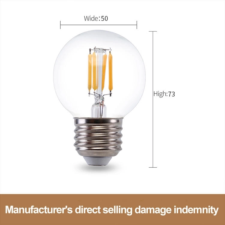 Spot Limited Low Price LED Bulb Filament Bulb Retro G50 E14 Home Decoration Modern White Incandescent Bulb (3)