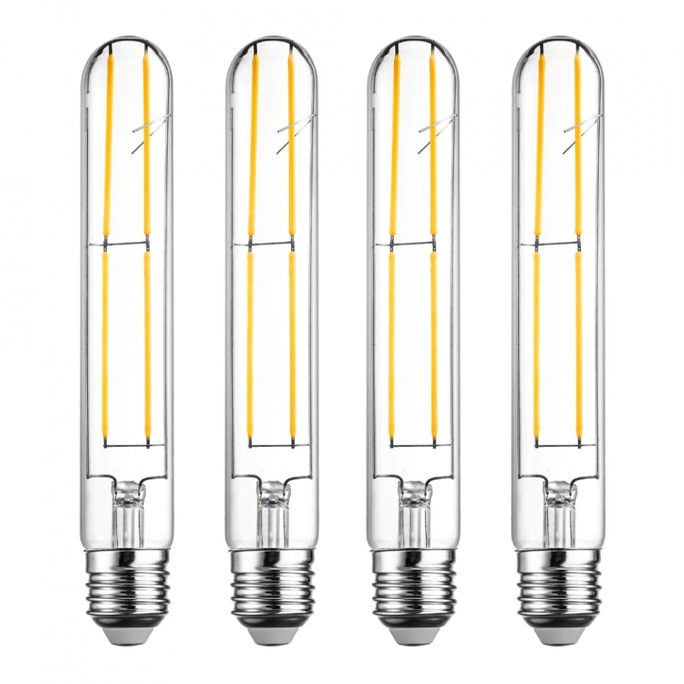 T30 Tubular Bulbs LED Bulb E26 Base Soft White 2700K, 7.3 Inch Long Tube Light Bulb, 60-Watt Incandescent Equivalent