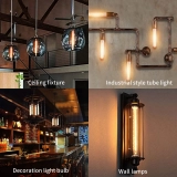 T30 Tubular Bulbs LED Bulb E26 Base Soft White 2700K, 7.3 Inch Long Tube Light Bulb, 60-Watt Incandescent Equivalent (6)