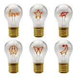 USB Rechargeable LED Night Light A19 A60 Heart Table Lamp with DC Power ROHS Certificate Valentine's Day Gift for Girlfriend (2)