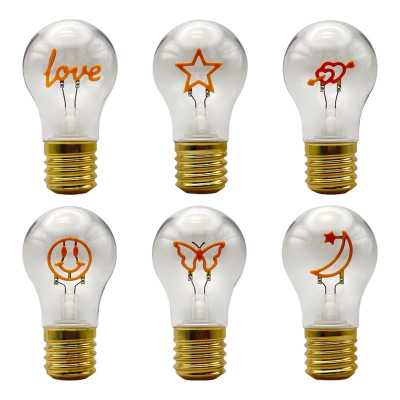 USB Rechargeable LED Night Light A19 A60 Heart Table Lamp with DC Power ROHS Certificate Valentine's Day Gift for Girlfriend (2)