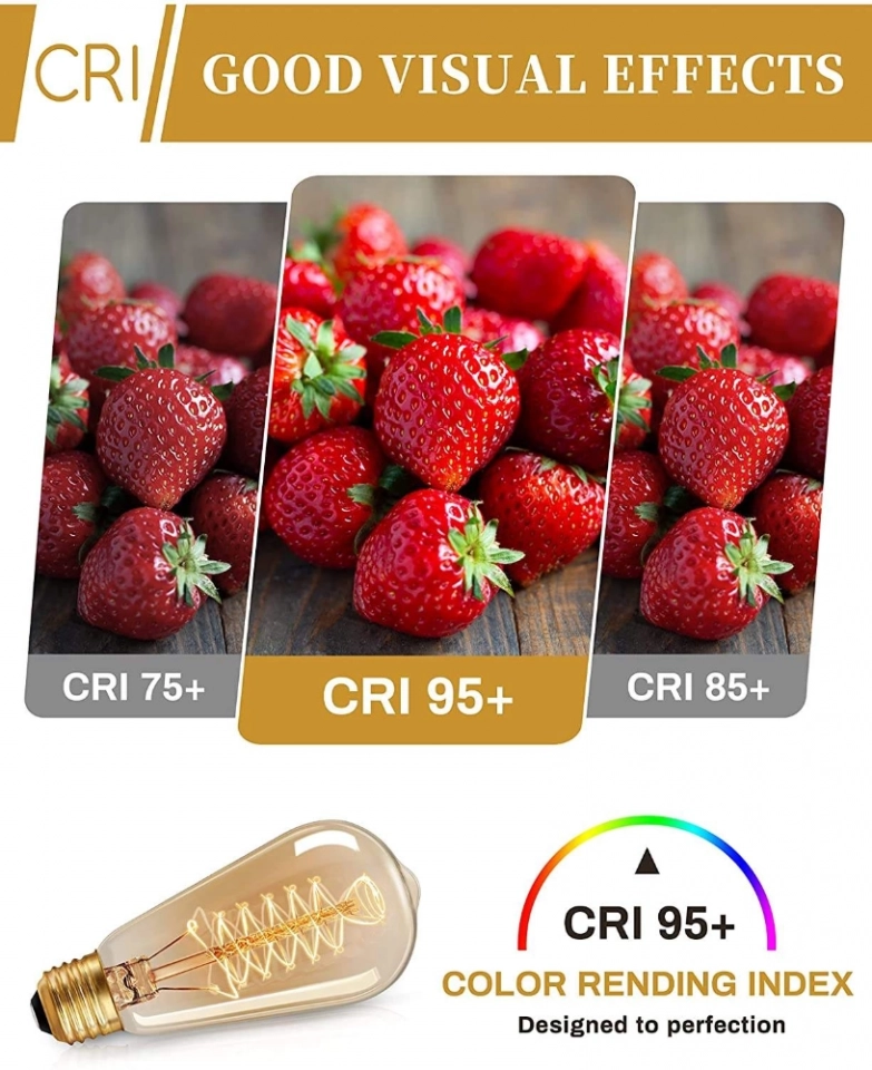 Vintage Incandescent Bulb 2700K Dimmable Warm Bulb ST58 Style Teardrop Antique Spiral Led Filament Bulb (4)