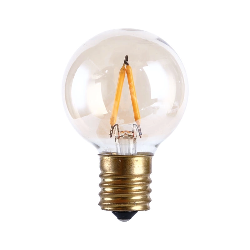 Wholesale Amber Vintage Edison Light Bulb 2w 12v 24v G40 Globe Filament Lamp