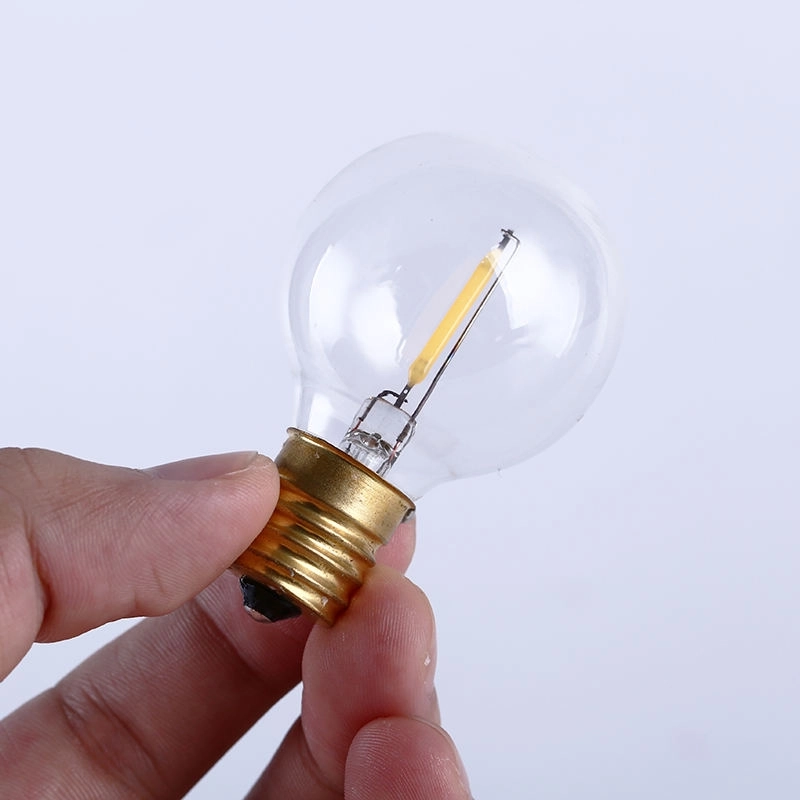 Wholesale Customized clear Glass Warm White G40 Edison Vintage Retro Dimmable Decorative Bulb (4)