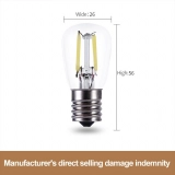 Wholesale T26 Refrigerator Bulb 1W 2W LED Filament Bulbs E14 Small Screw Warm White Light 220V Mini Led Lamp Incandescent Bulbs (3)